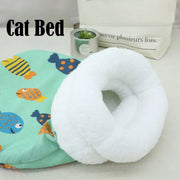 Cat Sleeping Bag Soft Cuddly Fluffy Feel Thickened Pet Pocket Type Quilt