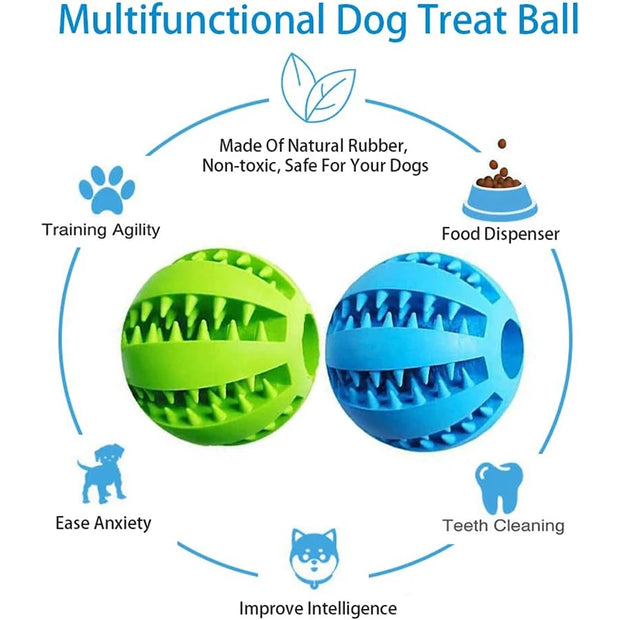 Dog Toy Ball Interactive Rubber Balls Puppy Chewing Toys Pet Tooth Cleaning