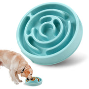 Pet Dog Slow Feeder Bowl Fun Non Slip Anti-Gulping Slower Food