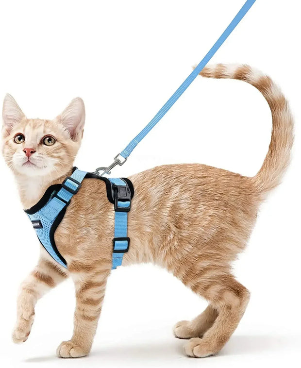 ATUBAN Cat Harness and Leash for Walking,Escape Proof Soft