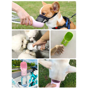 Pet Dog Water Bottle Feeder Bowl Portable Water Food Bottle Pets