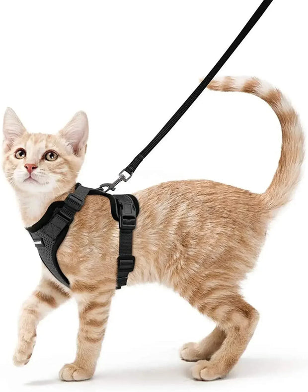 ATUBAN Cat Harness and Leash for Walking,Escape Proof Soft