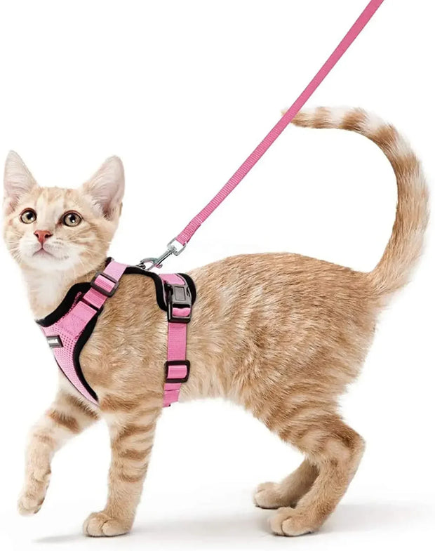 ATUBAN Cat Harness and Leash for Walking,Escape Proof Soft