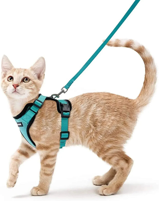 ATUBAN Cat Harness and Leash for Walking,Escape Proof Soft