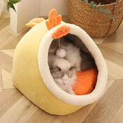 Cat Pad Bed Sweet Soft Warm Pet Basket Cozy Kitten Lounger Cushion