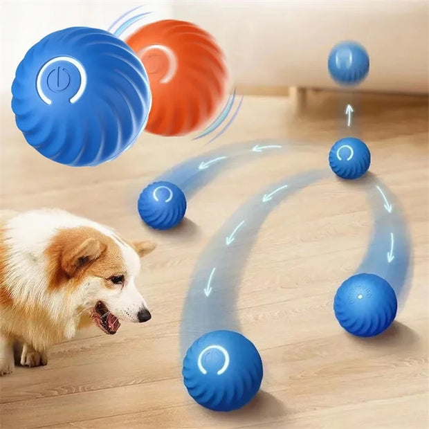 Smart Dog Toy Ball Electronic Interactive Pet Toy Moving Ball USB Automatic