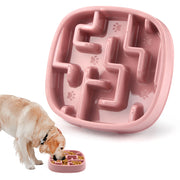 Pet Dog Slow Feeder Bowl Fun Non Slip Anti-Gulping Slower Food