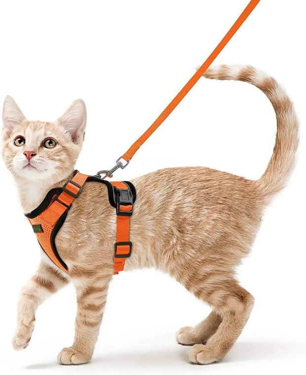 ATUBAN Cat Harness and Leash for Walking,Escape Proof Soft