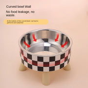 Elevated Cats Feeder Bowl Anti-choking Raised Cat Food Water