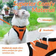 ATUBAN Cat Harness and Leash for Walking,Escape Proof Soft