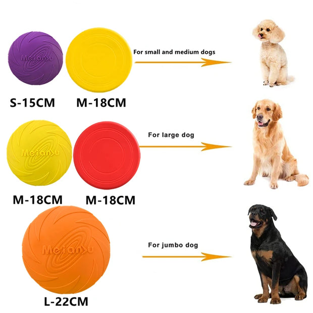 OUZEY Bite Resistant Flying Disc Toys For Dog Multifunction Pet Puppy v