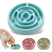 Pet Dog Slow Feeder Bowl Fun Non Slip Anti-Gulping Slower Food