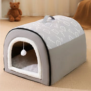 Warm Dog House Detachable Pet Sleeping Bed for Small Medium Dogs