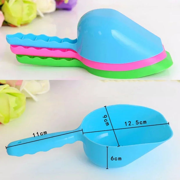 Multi-Color Pet Plastic Feeding Shovel Cat Food Spoon Dog Large