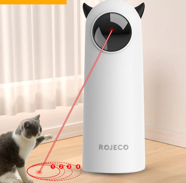 ROJECO Automatic Cat Toys Interactive Smart Teasing Pet LED Laser